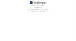 Desktop Screenshot of mahesa.com.mx